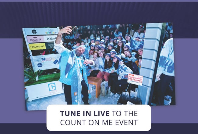 Tune in to the Count On Me Event
