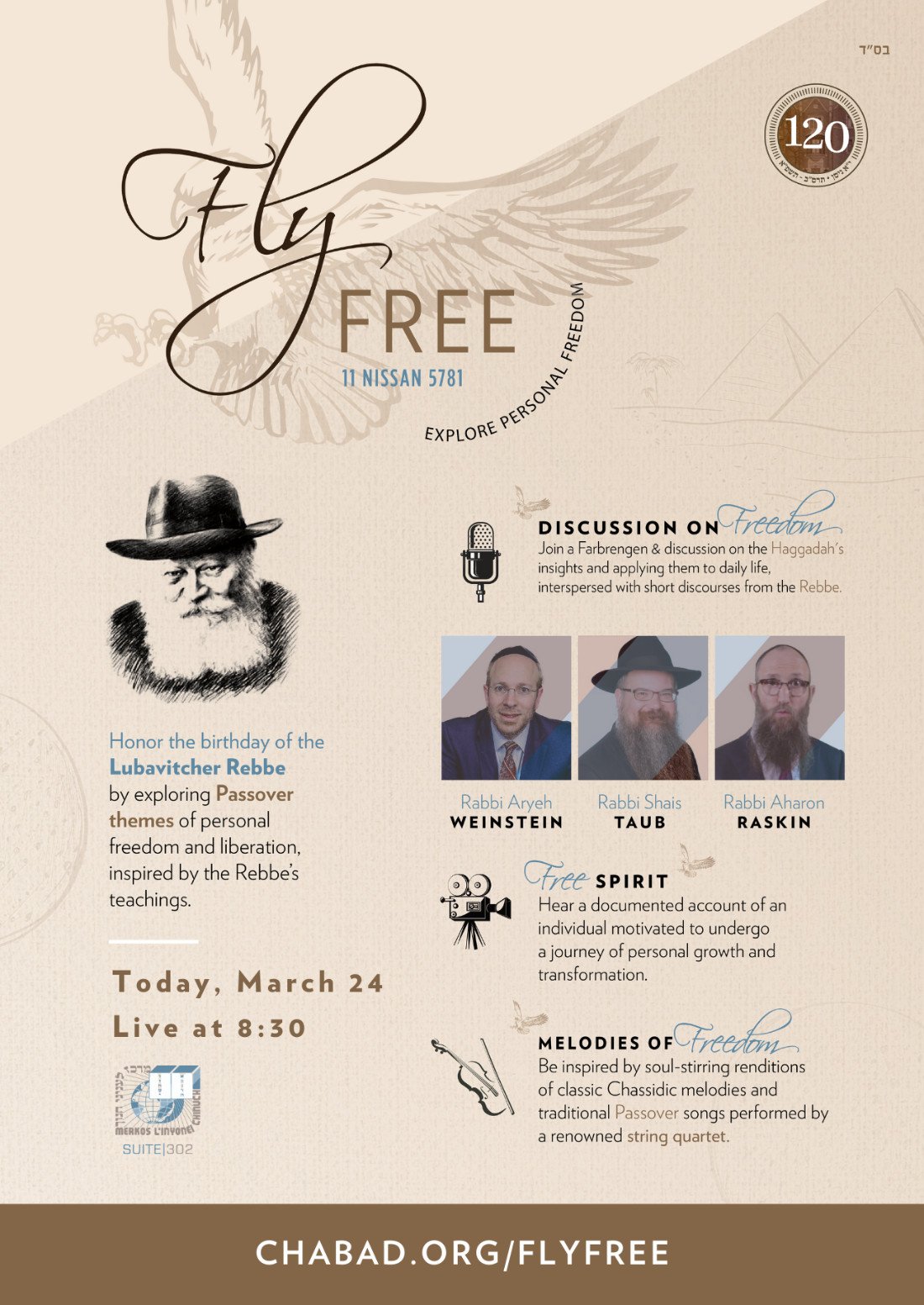 Pre-Passover Webcast: Fly Free