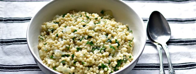 Easy Israeli (Pearl) Couscous for a Crowd